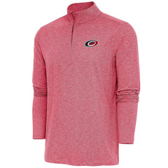Carolina Hurricanes Antigua Hunk Quarter-Zip Pullover Top Outlet