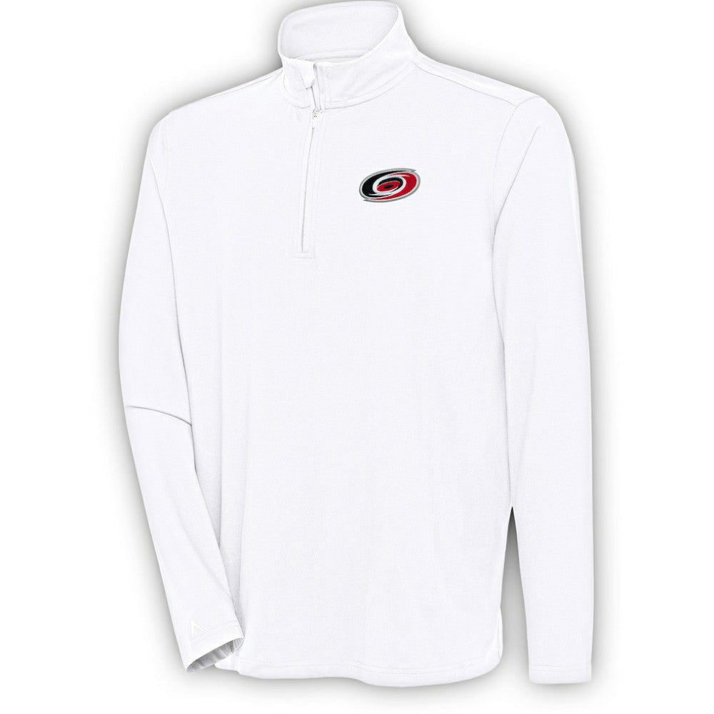 Carolina Hurricanes Antigua Hunk Quarter-Zip Pullover Top Sale