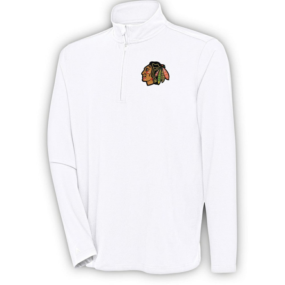 Chicago Blackhawks Antigua Hunk Quarter-Zip Pullover Top Sale