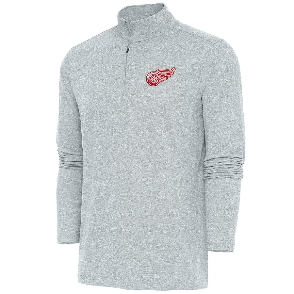 Detroit Red Wings Antigua Hunk Quarter-Zip Pullover Top Discount