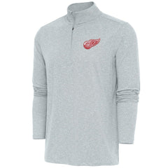 Detroit Red Wings Antigua Hunk Quarter-Zip Pullover Top Discount