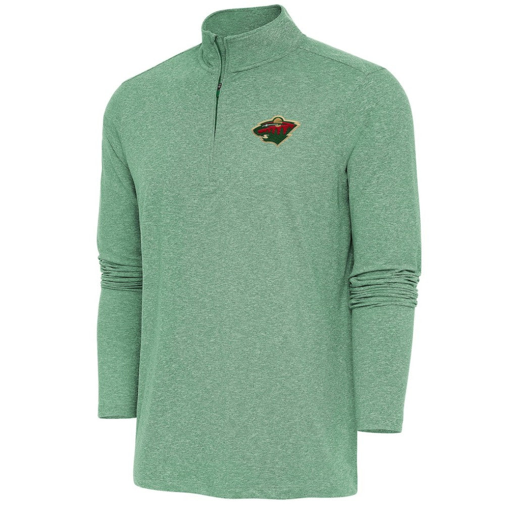 Minnesota Wild Antigua Hunk Quarter-Zip Pullover Top For Sale
