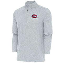 Montreal Canadiens Antigua Hunk Quarter-Zip Pullover Top Online