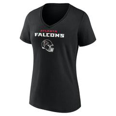 Atlanta Falcons Drake London Women's Team Wordmark Player Name & Number V-Neck T-Shirt