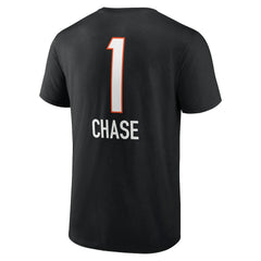 Cincinnati Bengals Ja'Marr Chase Team Wordmark Player Name & Number T-Shirt