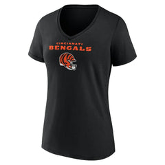 Cincinnati Bengals Ja'Marr Chase Women's Team Wordmark Player Name & Number V-Neck T-Shirt