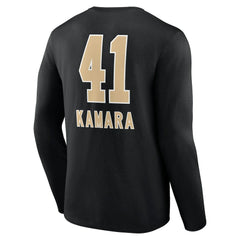 New Orleans Saints Alvin Kamara Team Wordmark Player Name & Number Long Sleeve T-Shirt