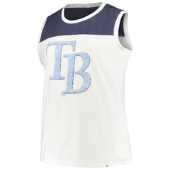 Tampa Bay Rays '47 Women's Plus Size Waist Length Muscle Tank Top | MLB New