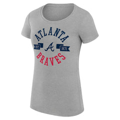 Atlanta Braves G-III 4Her by Carl Banks Women's Super-Slim Fit Lightweight City Graphic T-Shirt | MLB New