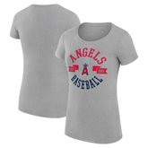 Los Angeles Angels G-III 4Her by Carl Banks Women's Super-Slim Fit Lightweight City Graphic T-Shirt | MLB Shop