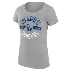 Los Angeles Dodgers G-III 4Her by Carl Banks Women's Super-Slim Fit Lightweight City Graphic T-Shirt | MLB Outlet