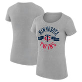 Minnesota Twins G-III 4Her by Carl Banks Women's Super-Slim Fit Lightweight City Graphic T-Shirt | MLB New