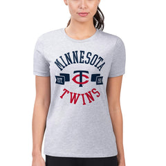 Minnesota Twins G-III 4Her by Carl Banks Women's Super-Slim Fit Lightweight City Graphic T-Shirt | MLB New