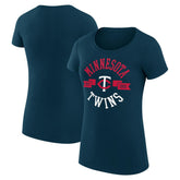 Minnesota Twins G-III 4Her by Carl Banks Women's Super-Slim Fit Lightweight City Graphic T-Shirt | MLB New