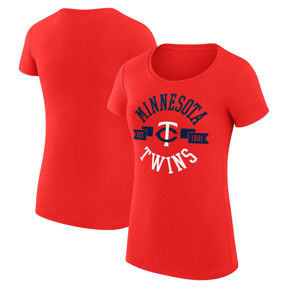 Minnesota Twins G-III 4Her by Carl Banks Women's Super-Slim Fit Lightweight City Graphic T-Shirt | MLB Sale