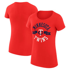 Minnesota Twins G-III 4Her by Carl Banks Women's Super-Slim Fit Lightweight City Graphic T-Shirt | MLB Sale