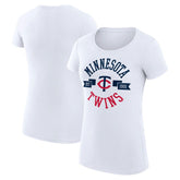 Minnesota Twins G-III 4Her by Carl Banks Women's Super-Slim Fit Lightweight City Graphic T-Shirt | MLB Outlet