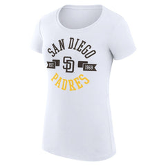 San Diego Padres G-III 4Her by Carl Banks Women's Super-Slim Fit Lightweight City Graphic T-Shirt | MLB Shop