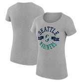 Seattle Mariners G-III 4Her by Carl Banks Women's Super-Slim Fit Lightweight City Graphic T-Shirt | MLB Outlet