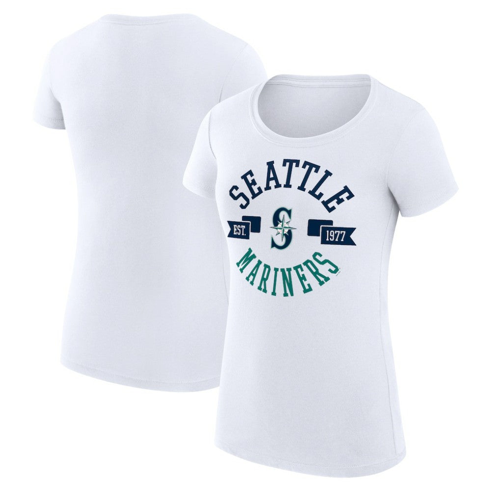Seattle Mariners G-III 4Her by Carl Banks Women's Super-Slim Fit Lightweight City Graphic T-Shirt | MLB New