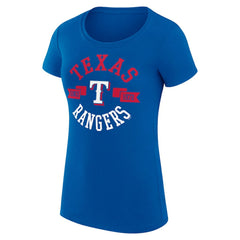Texas Rangers G-III 4Her by Carl Banks Women's Super-Slim Fit Lightweight City Graphic T-Shirt | MLB On Sale
