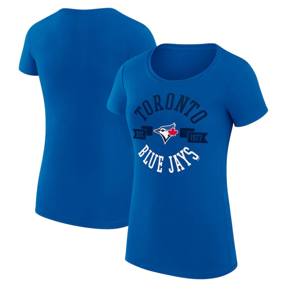 Toronto Blue Jays G-III 4Her by Carl Banks Women's Super-Slim Fit Lightweight City Graphic T-Shirt | MLB On Sale