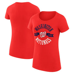 Washington Nationals G-III 4Her by Carl Banks Women's Super-Slim Fit Lightweight City Graphic T-Shirt | MLB Outlet