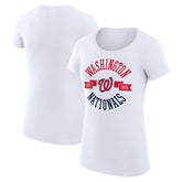 Washington Nationals G-III 4Her by Carl Banks Women's Super-Slim Fit Lightweight City Graphic T-Shirt | MLB Sale