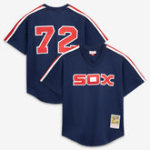 Carlton Fisk Chicago White Sox Authentic Batting Practice Jersey - Navy