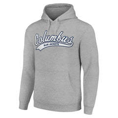 Columbus Blue Jackets Starter Tailsweep Fleece Tri-Blend Pullover Hoodie Discount