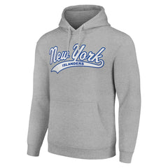 New York Islanders Starter Tailsweep Fleece Tri-Blend Pullover Hoodie Outlet
