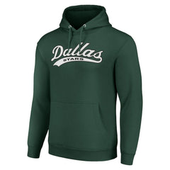 Dallas Stars Starter Tailsweep Fleece Tri-Blend Pullover Hoodie On Sale