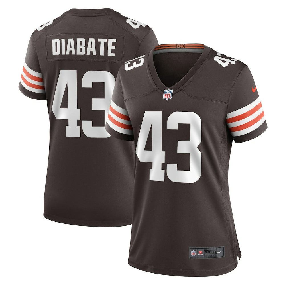 Cleveland Browns Nike Mohamoud Diabate Women's Team Game Jersey