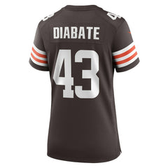 Cleveland Browns Nike Mohamoud Diabate Women's Team Game Jersey