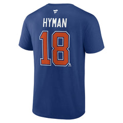 Zach Hyman Edmonton Oilers Fanatics Authentic Stack Name & Number T-Shirt Sale