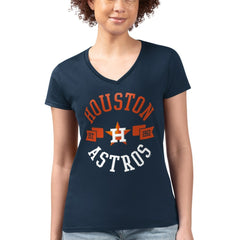 Houston Astros G-III 4Her by Carl Banks Women's Super-Slim Fit Lightweight City Graphic V-Neck T-Shirt | MLB Near me