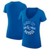 Kansas City Royals G-III 4Her by Carl Banks Women's Super-Slim Fit Lightweight City Graphic V-Neck T-Shirt | MLB Near me