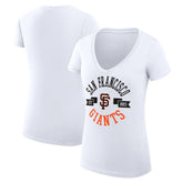 San Francisco Giants G-III 4Her by Carl Banks Women's Super-Slim Fit Lightweight City Graphic V-Neck T-Shirt | MLB Near me