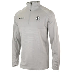 Brooklyn Nets Omni-Wick Rockin' It Quarter-Zip Pullover Top New