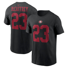 San Francisco 49ers Nike Christian McCaffrey Player Name & Number T-Shirt