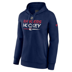 New York Rangers Fanatics Women's Alternate Wordmark Fleece Pullover Hoodie For Sale