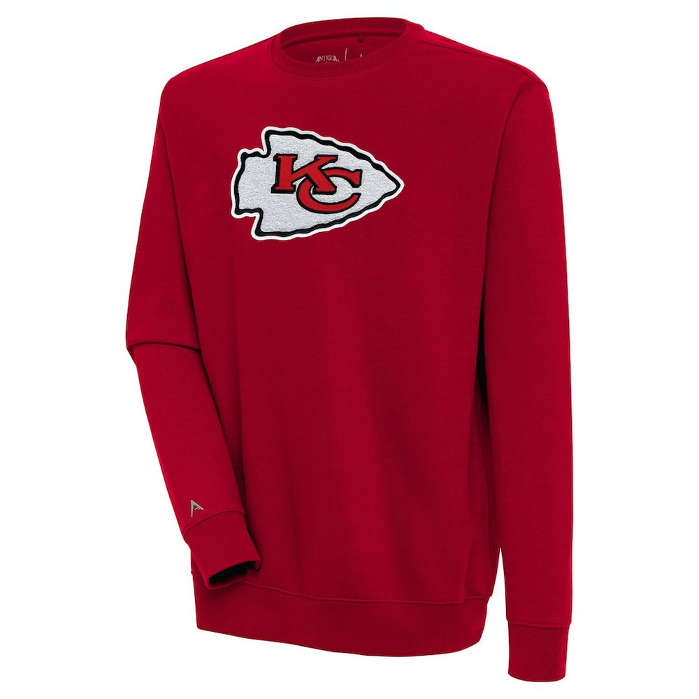 Kansas City Chiefs Antigua Victory Crewneck Pullover Sweatshirt