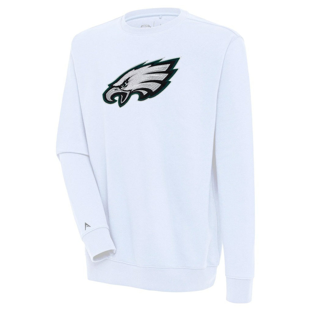 Philadelphia Eagles Antigua Victory Crewneck Pullover Sweatshirt