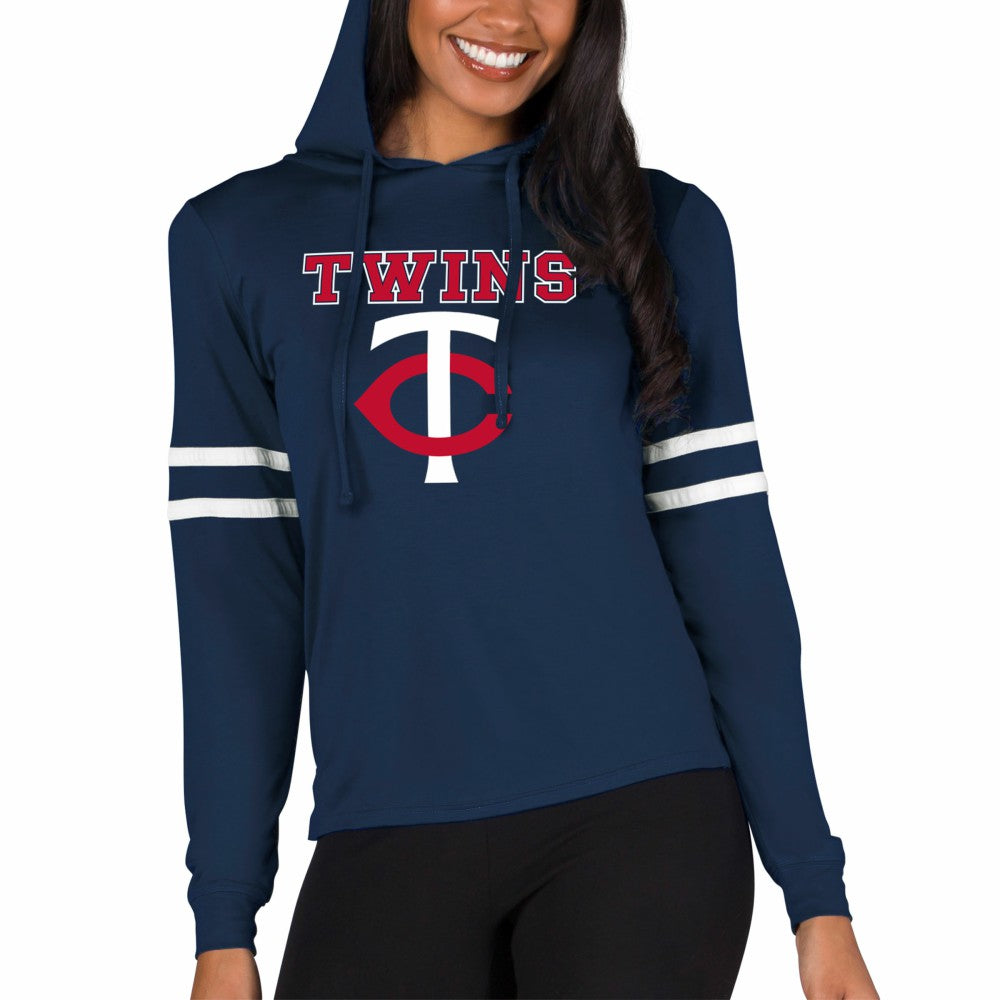Minnesota Twins Concepts Sport Women's Marathon Lightweight Lounge Pullover Hoodie | MLB Outlet