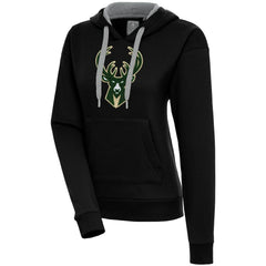 Milwaukee Bucks Antigua Women's Victory Pullover Hoodie On Sale