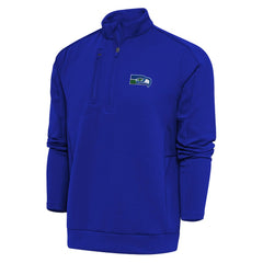 Seattle Seahawks Adult Throwback Logo Generation Quarter-Zip Pullover Top