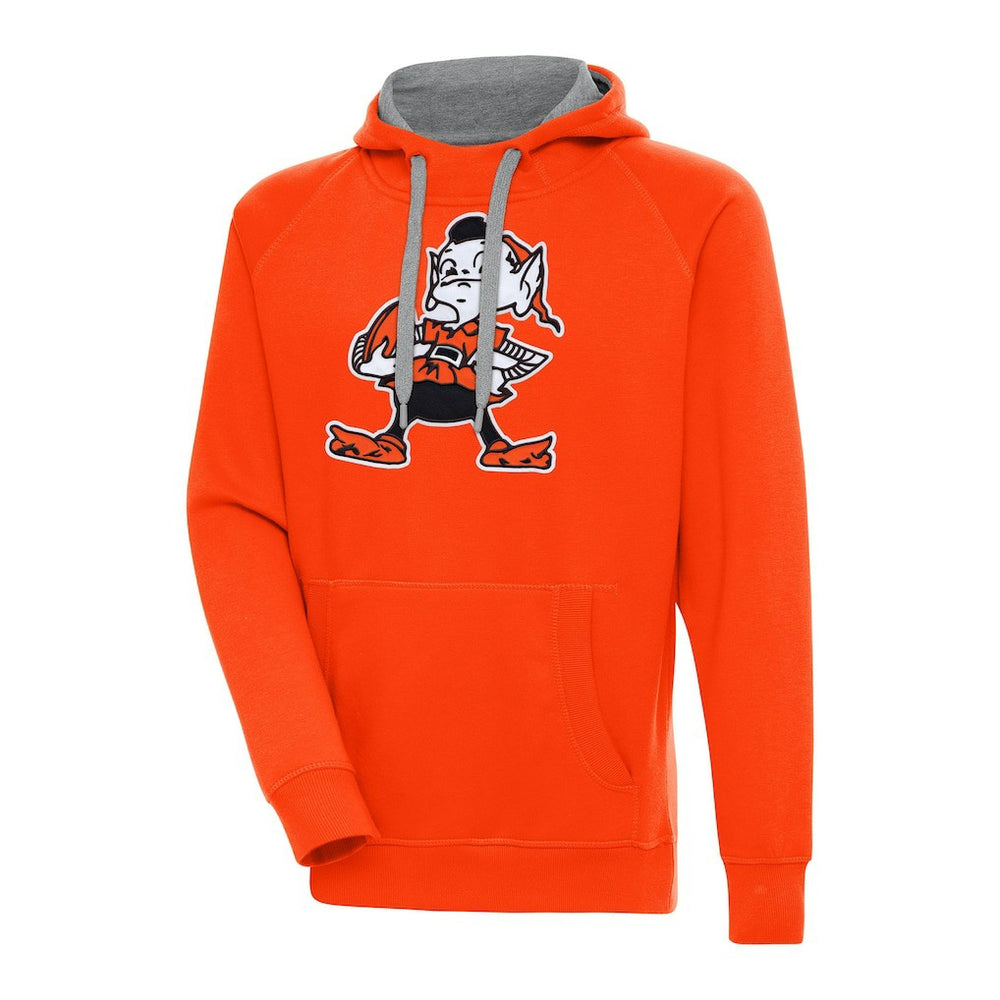 Cleveland Browns Adult Throwback Logo Victory Pullover Hoodie