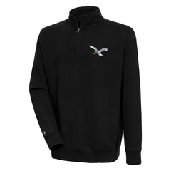 Philadelphia Eagles Adult Throwback Logo Victory Quarter-Zip Pullover Top