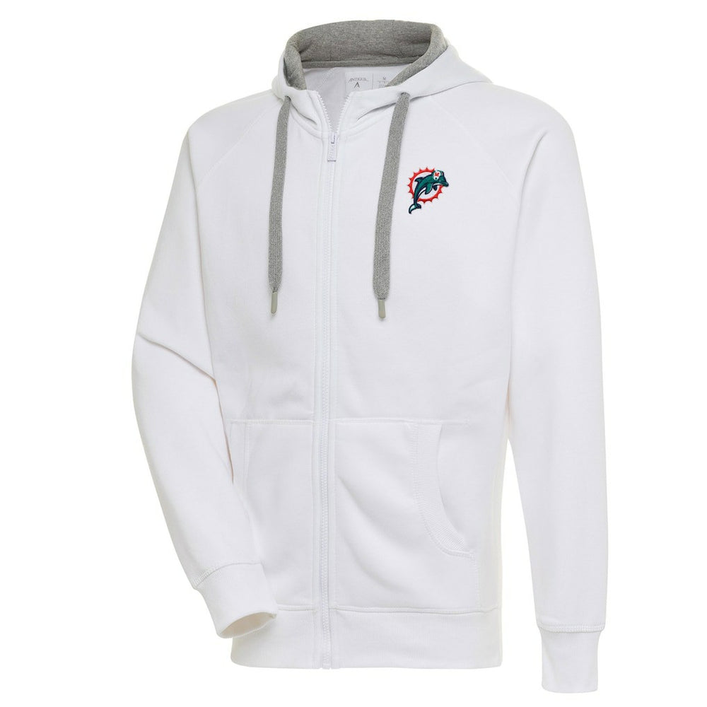 Miami Dolphins Adult Throwback Logo Victory Full-Zip Hoodie