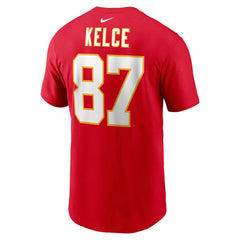 Kansas City Chiefs Nike Travis Kelce Player Name & Number T-Shirt